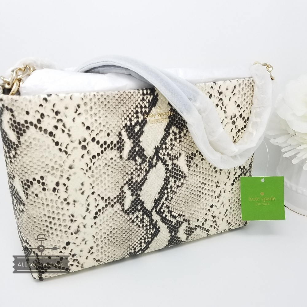 🔽 Kate spade emerson snake lorie shoulder bag nwt - Picture 2 of 8